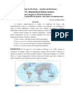 Fitogeografia - Estudo Dirigido Padroes de Distribuicao - 2016