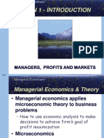 Lesson 1 - Introduction: Managers, Profits and Markets