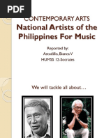 Contemporary Arts: National Artists of The Philippines For Music