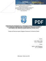 Participacion Ciudadana en La Gestion de Proyectos Sociales