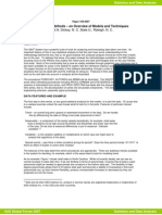 Forecasting Methods - An Overview of Models and Techniques: David A. Dickey, N. C. State U., Raleigh, N. C