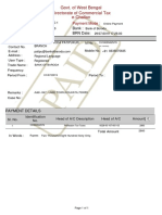 Govt. of West Bengal E-Challan Directorate of Commercial Tax