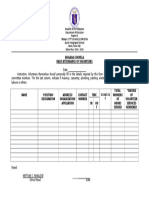 Be Form 4 - Daily Attendance of Volunteers