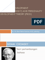 Teori Perkembangan Bahasa (Chomsky) Dan Kepribadian DD