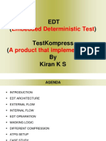 Edt Testkompress by Kiran K S: Embedded Deterministic Test