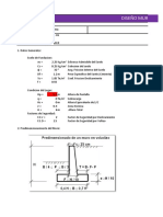 Calculo de Muros de Contencion en Voladizo