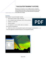 Cross Domain Calculator in Petrel