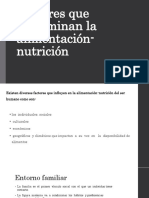 Factores Alimentación