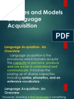 Principles and Theories of Language Acquisition