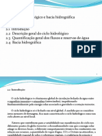 Cap. 2 Ciclo Hidrológico e Bacia Hidrográfica