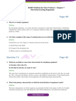 NCERT Solution For Cbse Class 9 Science Chapter 7 Diversity in Living Organisms