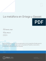 Metáfora en Ortega y Gasset, Tesis de Uba PDF