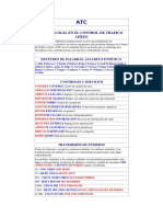 Fraseologia en El Control de Trafico Aereo: Deletreo de Palabras. Alfabeto Fonético