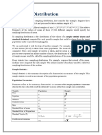 Sampling Distribution: Standard Deviation) Computed For Each Possible Sample That Could Be Drawn From The Target