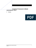 Volume 4 - Analytical Framework & Model Descriptions: Part I