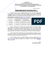 fci Date of NIT Last Date For Depositing EMD Starting Date and Time For Online Bidding End Date and Time For Online Bidding