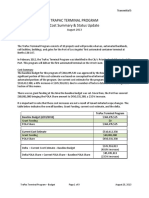 Trapac Terminal Program Cost Summary & Status Update