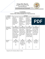 Music Rubric