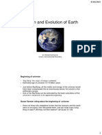 Origin and Evolution of Earth