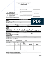 Scholarship Application Form: Personal Information