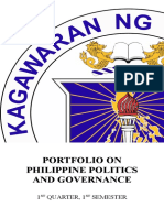 Portfolio On Philippine Politics and Governance: 1 Quarter, 1 Semester