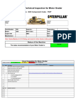 TA-2 Visual & Technical Inspection For Motor Grader: SMCS - Job Code - 540 Component Code - 753T