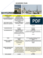 Academic Plan: Sample Data Plan A Plan B