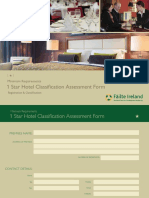 1 Star Hotel Classification Assessment Form: Minimum Requirements