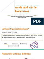 Processos de Produção de Biofarmacos Farmacia Bioquimica