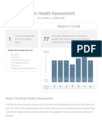 Brain Health Assessment: Brain Type Brain Fit Score