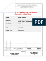 Method Statement For Earthwork.