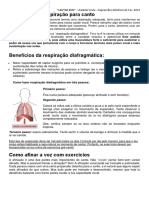 Exercícios de Respiração para Canto