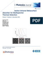 Wavelength-Selective Infrared Metasurface Absorber For Multispectral Thermal Detection