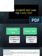 The Scheffé Test and The Tukey Test