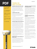 Trimble R4 Gnss System: Key Features