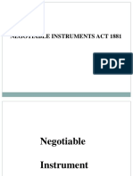 Negotiable Instruments Act 1881