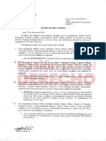 Tribunal Constitucional: Razón de Relatoría