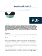 Multi-Stage Pseudostatic Analysis