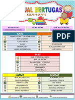 Jadual Tugasan Bilik Darjah 4 SYAFIE