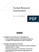 The Human Resource Environment