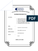 2018 Emprendimiento Peamercado Laboral