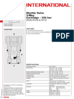 Shuttle Valve 3-Way Cartridge - 350 Bar WVE-R1/8 To R1/2: Features Function