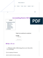 Accounting Basics MCQs - Accountancy Knowledge