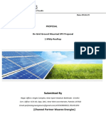 Poly Hub - 1 MWP Ground Mounted Solar Project Quotation