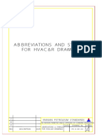 Abbreviations and Symbols For Hvac&R Drawings: Iranian Petroleum Standards