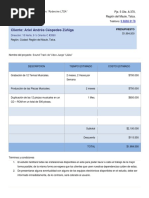 Cotizaciones Estudio de Grabacion)