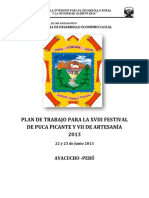 Plan de Trabajo Festival Gastronomico y Artesania 1