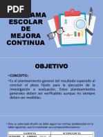 Programa Mejora Continua