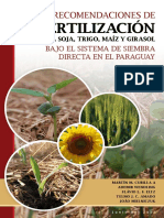 LIBRO Recomendaciones de Fertilizacion para Paraguay Martin