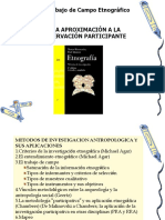 El Trabajo de Campo Etnográfico - Una Aproximación A La Observación Participant